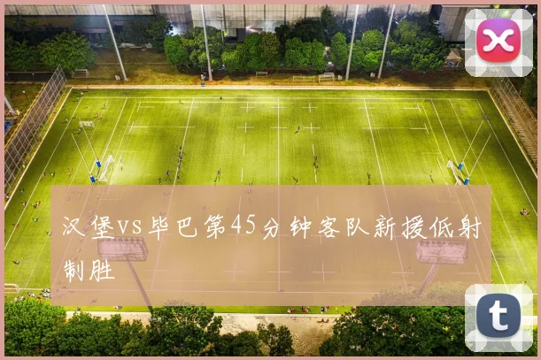 汉堡vs毕巴第45分钟客队新援低射制胜
